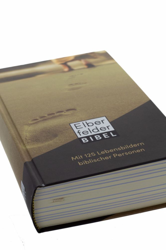 Elberfelder Bibel mit 125 Lebensbildern biblischer Personen -  Anlass: Taufe - Hardcover 1. Auflage (11,5 x 17,2 x 3,7 cm)