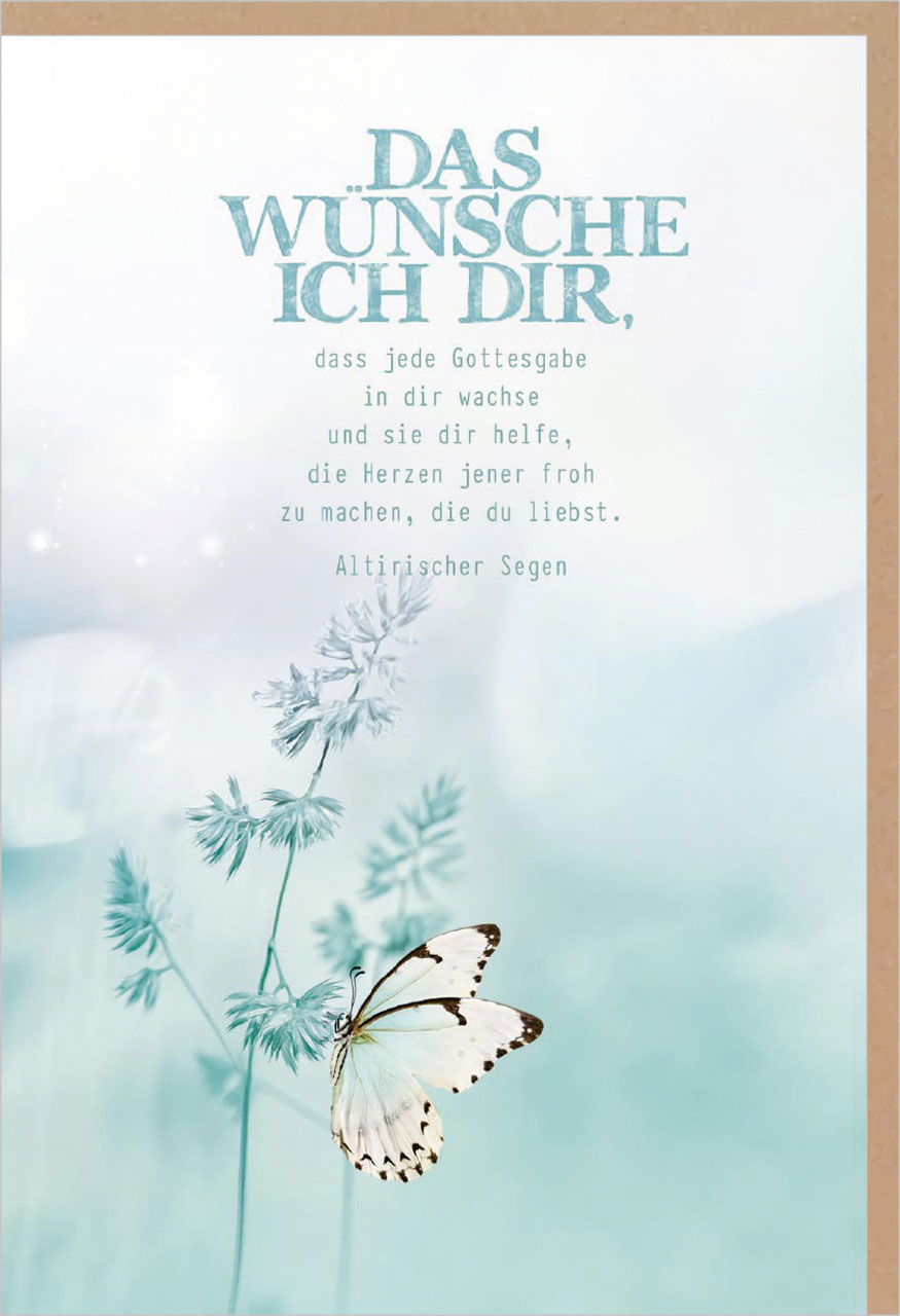 Faltkarte Das wünsche ich dir