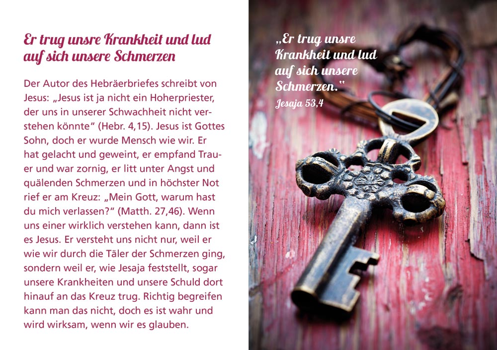 Grußheft Bei dir finde ich Zuflucht - Ein Krankengruß -  Anlass: Krankheit Autor: Erich Remmers (10,5 x 14,8 cm)