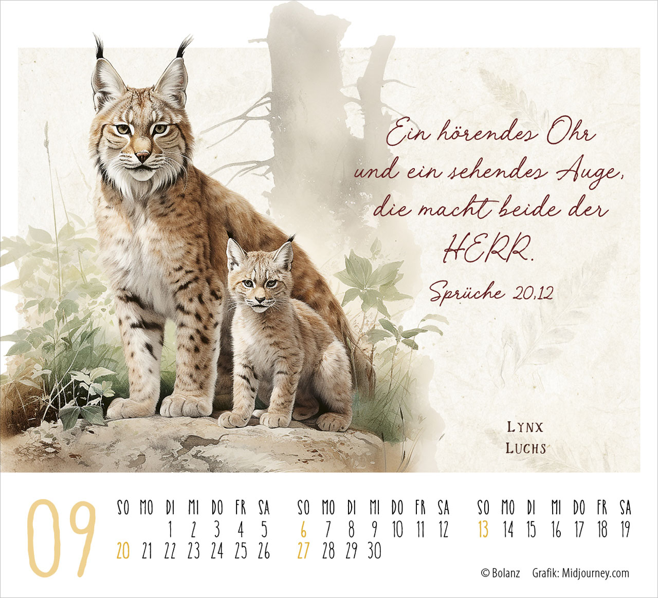 KunstWerke des Schöpfers 2026 - Minikalender