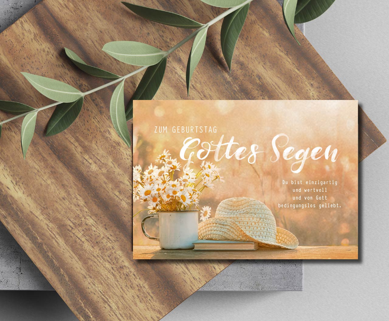 Postkarte Du bist einzigartig -  Anlass: Geburtstag (14,8 x 10,5 cm)