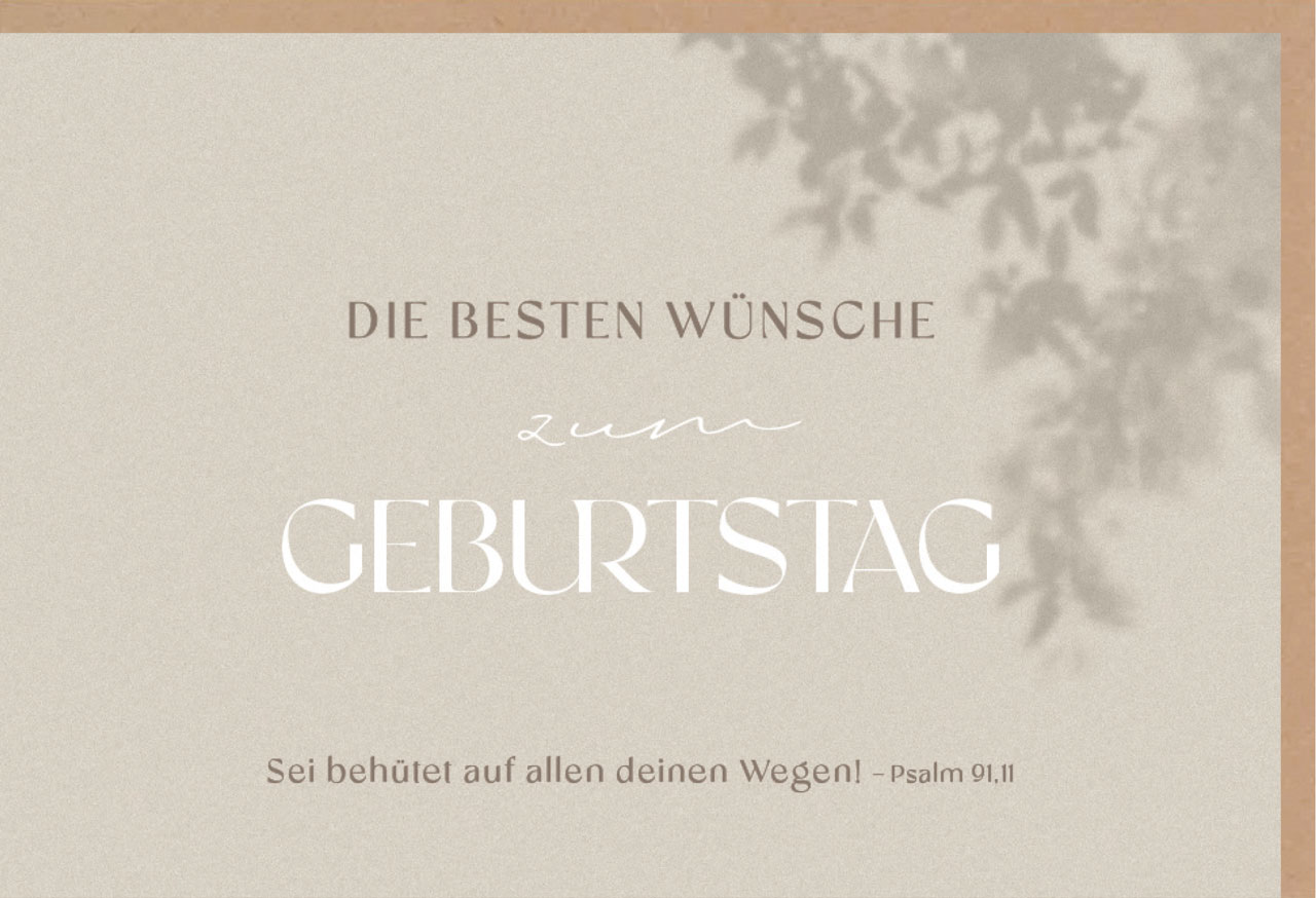 Faltkarte Die besten Wünsche zum Geburtstag -  Anlass: Geburtstag (17 x 11,5 cm)