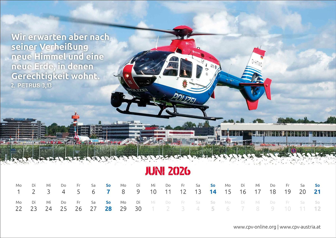 Mit Gott bei der Polizei 2026 -  (29,7 x 21 cm)
