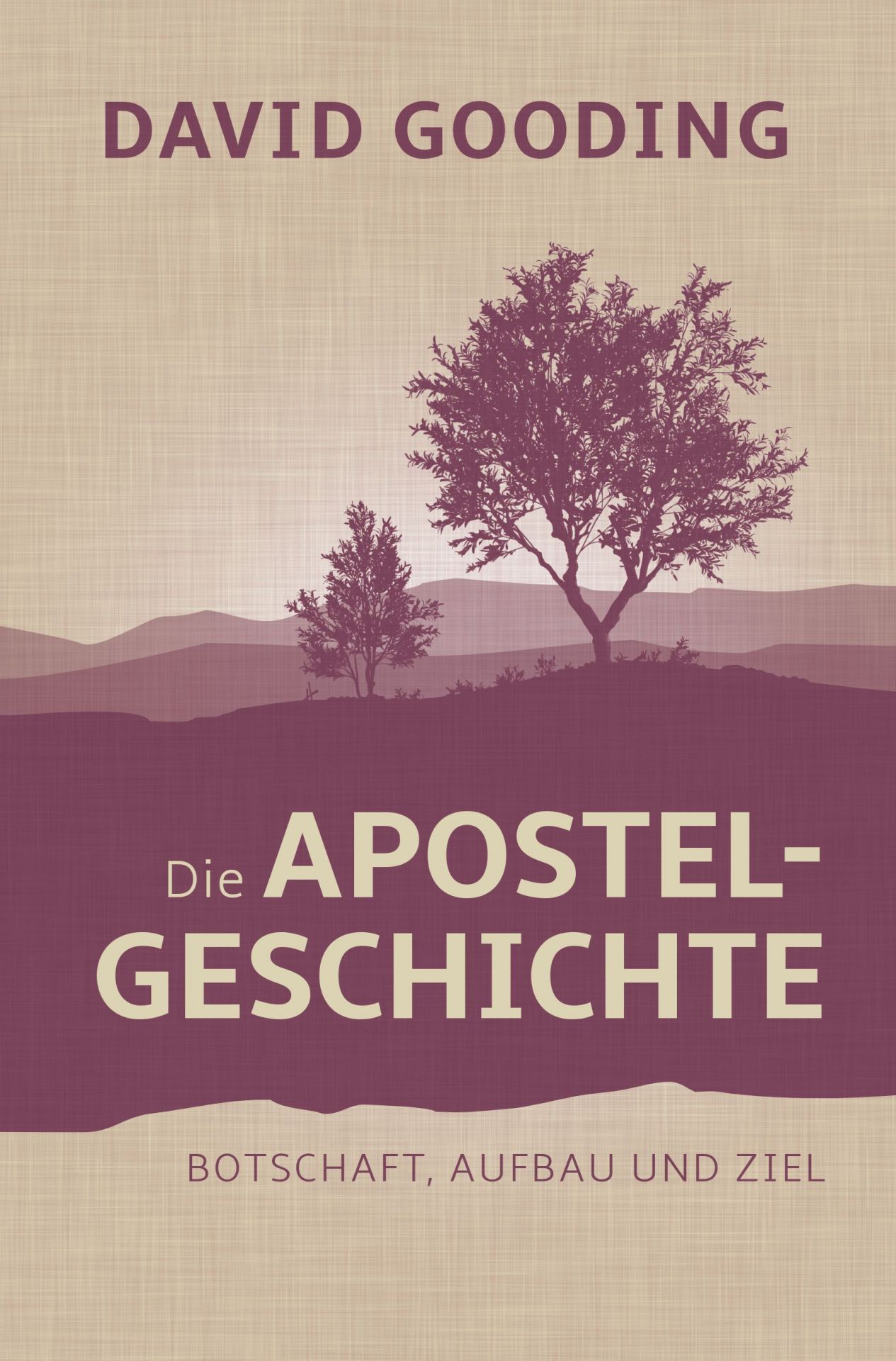 Die Apostelgeschichte - Botschaft, Aufbau und Ziel -  Autor: David Gooding - Hardcover 1. Auflage (13,7 x 20,4 x 3 cm)