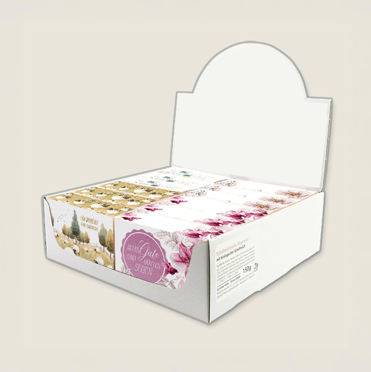 Schafmilchseife Display -  (17 x  30 x 10 cm)