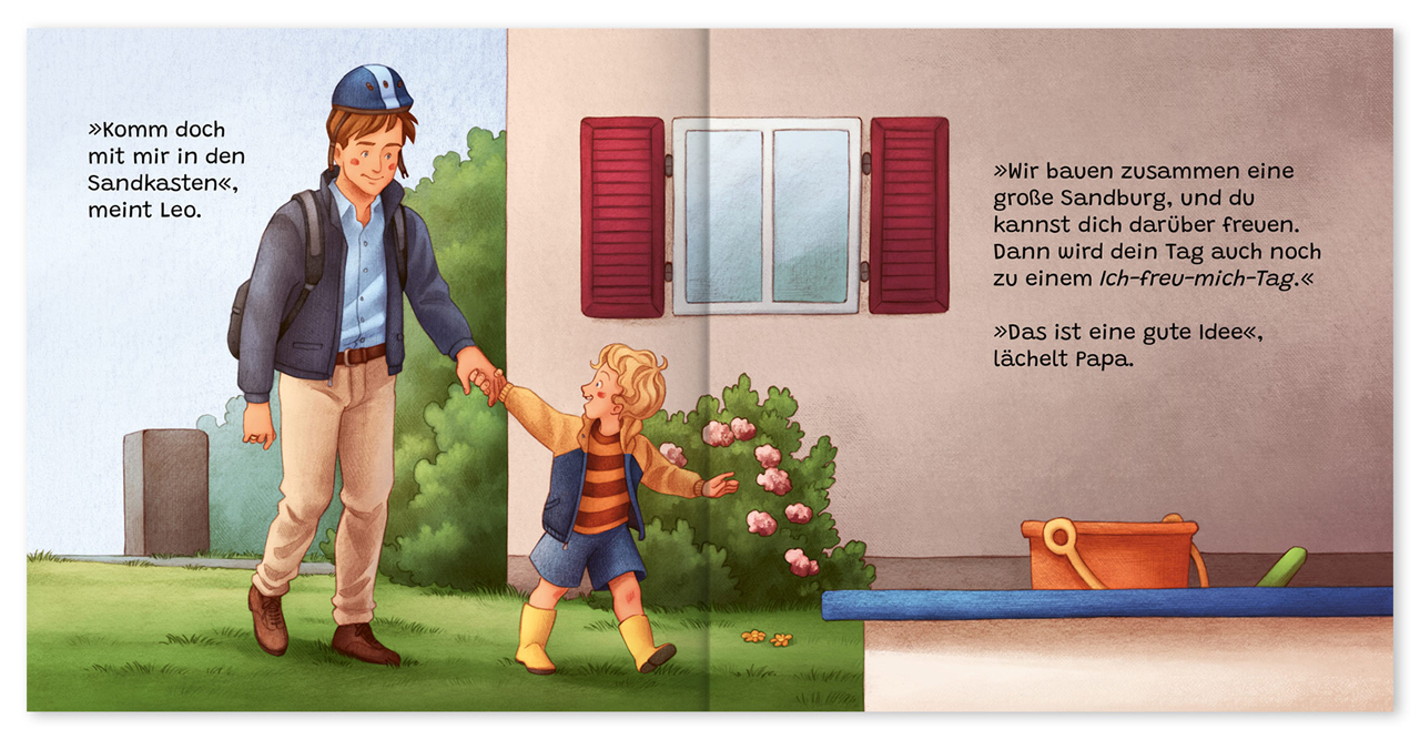 Leo freut sich (Freude) -  Autor: Sabine Kähler - Hardcover 1. Auflage (22,5 x 22,1 x 1,5 cm)