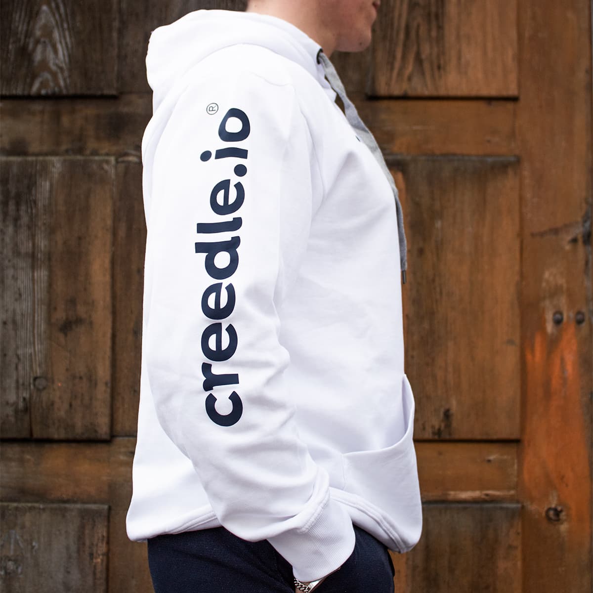 Creedle Hoodie, Weiß, L
