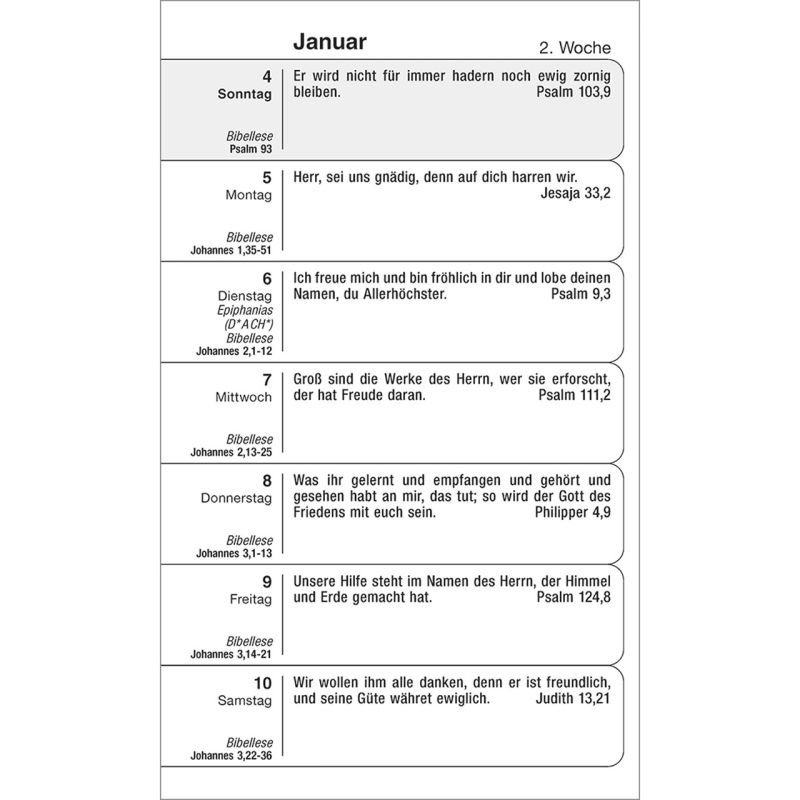 Gottes Wort für jeden Tag 2026 -  (9 x 15 cm)