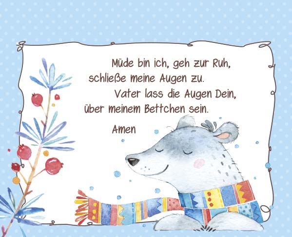 Postkartenaufstellbuch Kindergebete -  (14,8 x 12 cm)