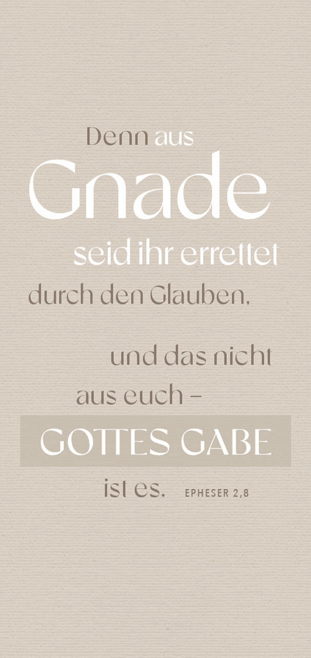 Metallschild aus Gnade -  (13 x 24 cm)