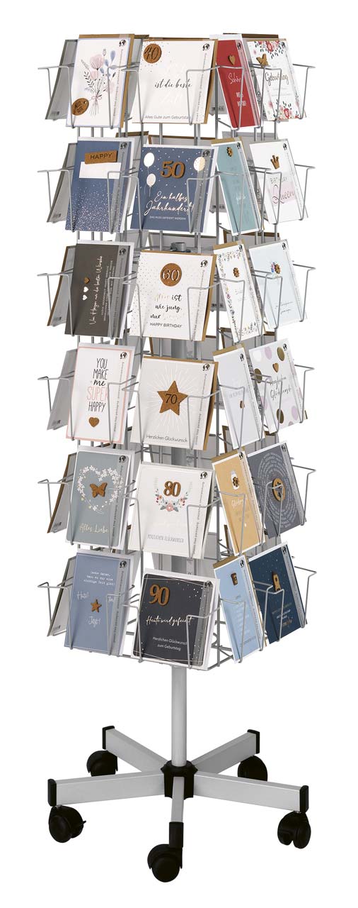 Doppelkartenständer Korkapplikation