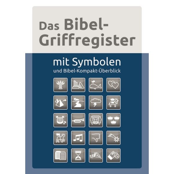Das Bibel-Griffregister mit Symbolen -  (10,7 x 15 x 0,3 cm)