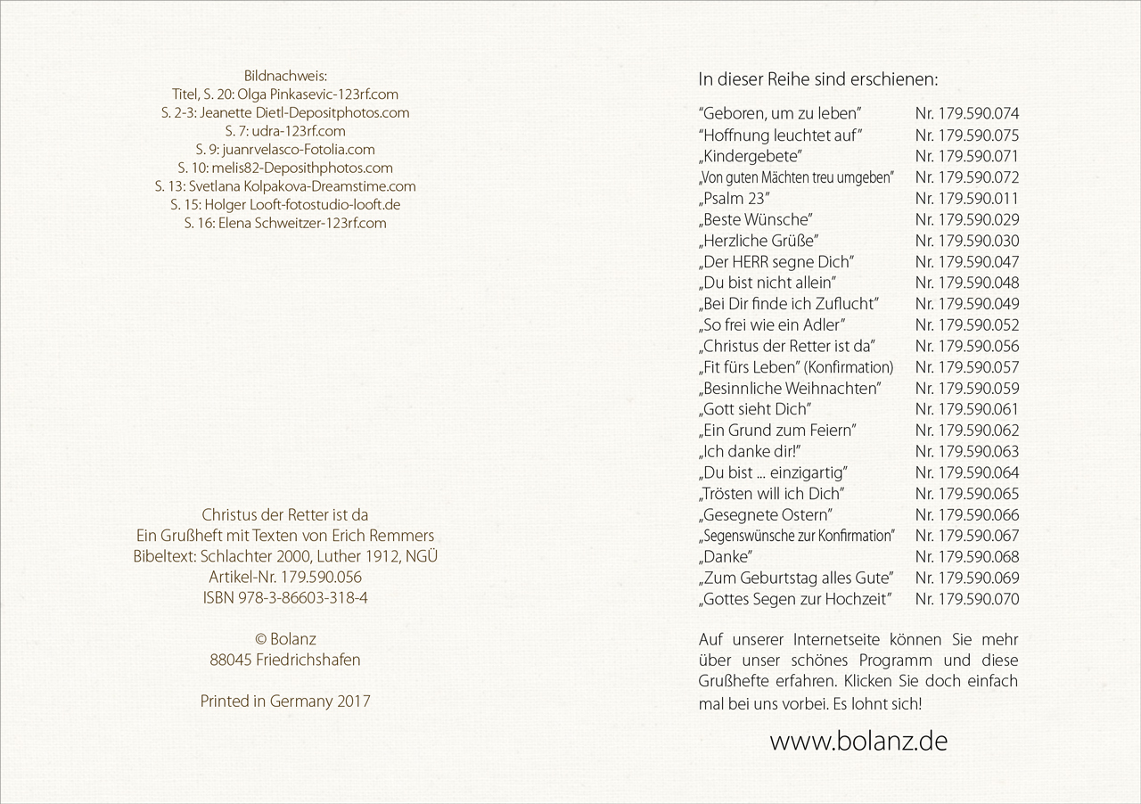 Grußheft - Christus der Retter ist da - Anlass: Weihnachten Autor: Erich Remmers (10,5 x 14,8 cm) Grußheft - Christus der Retter ist da - Anlass: Weihnachten Autor: Erich Remmers (10,5 x 14,8 cm)