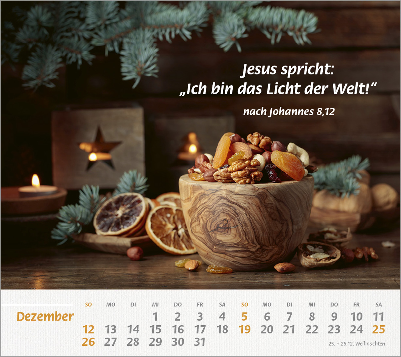 Du bist meine Stärke Großdruck 2027 -Tischkalender
