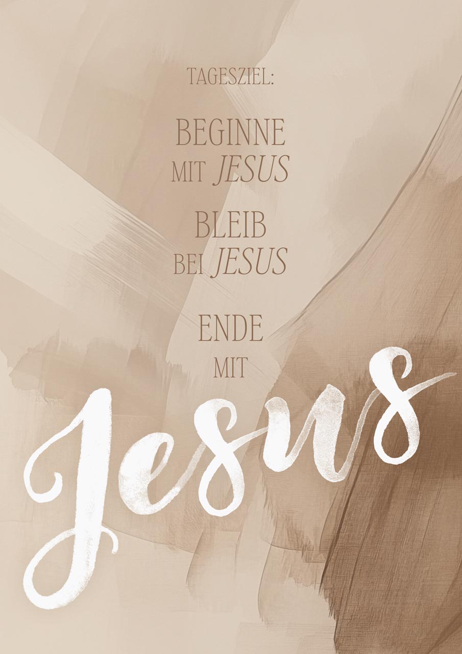 Poster Tagesziel: Jesus   A3