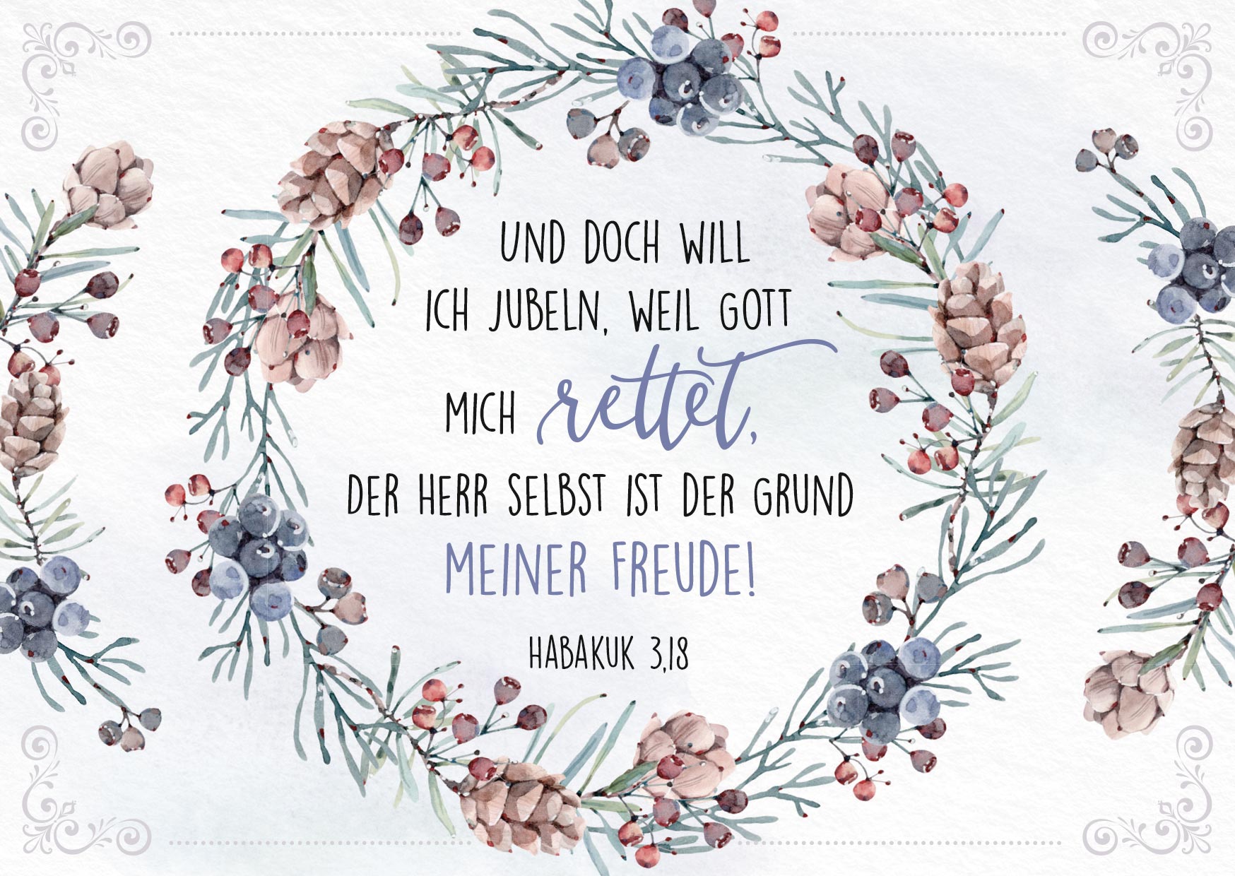 Postkartenbox Frohe Weihnachtszeit -  Anlass: Weihnachten (15 x 11 cm)