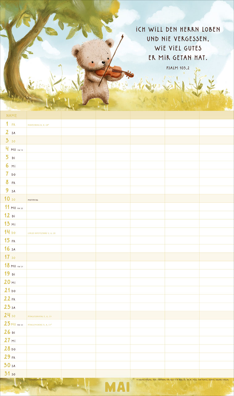 Mein Familienplaner 2026