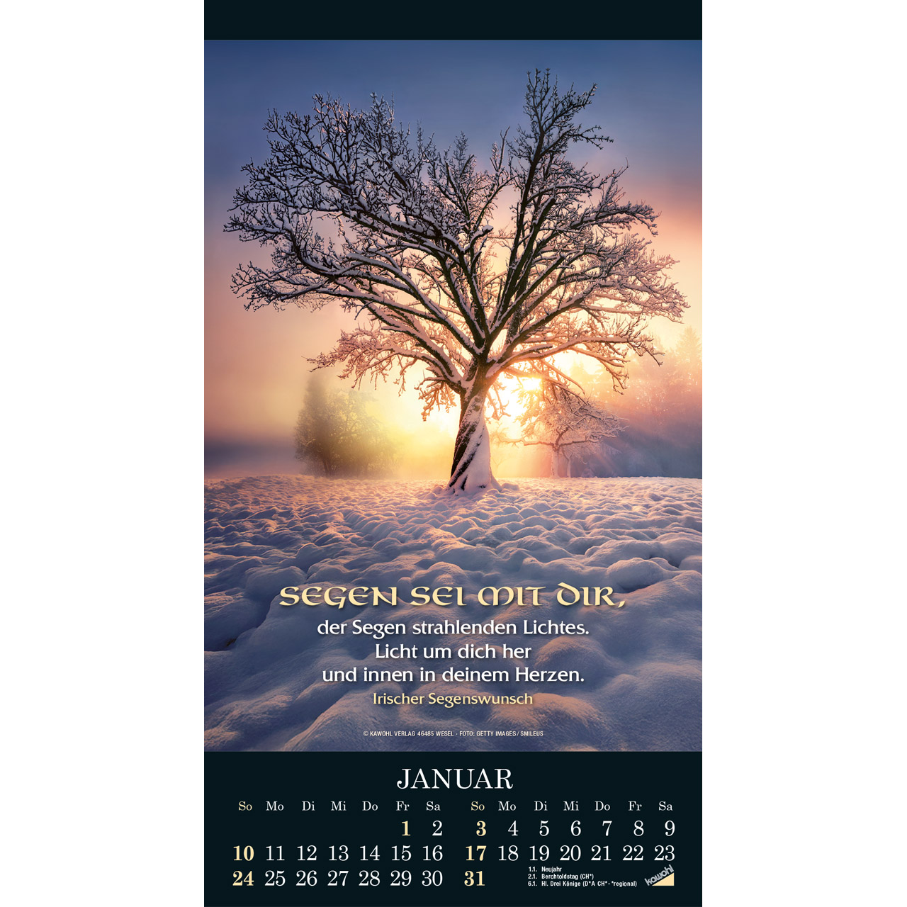 Die Wunder deiner Werke 2027 -  (21 x 38 x 0,1 cm)