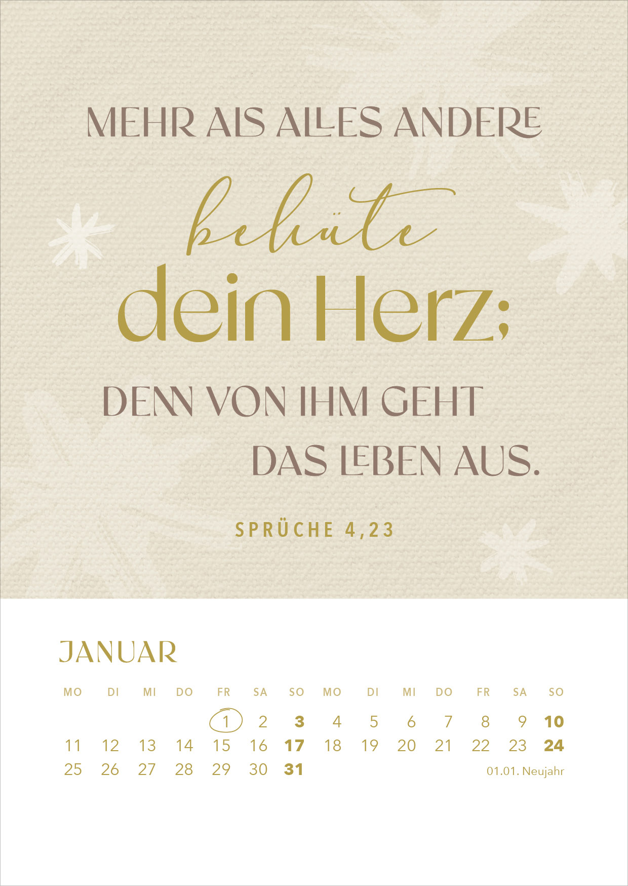 Hoffnung für immer 2027 – Tischkalender mit Holzaufsteller