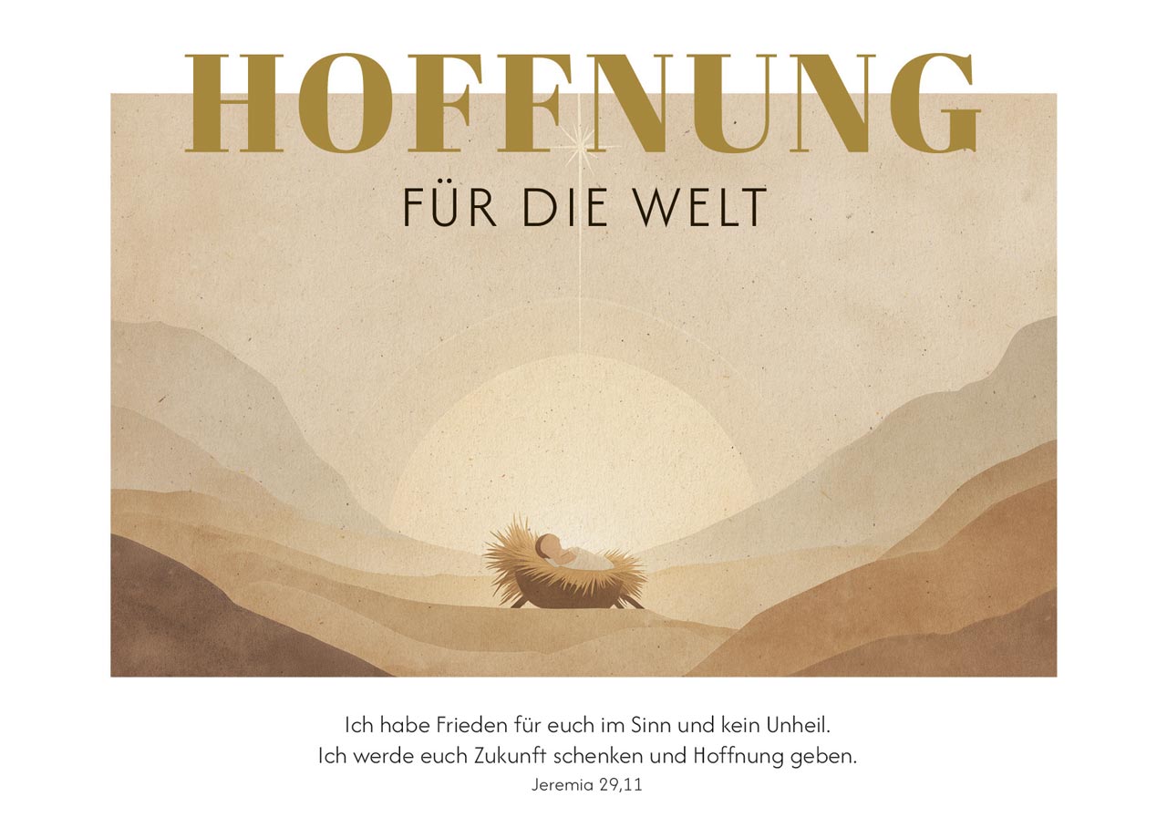 Postkartenbox Weihnachten Der König kommt