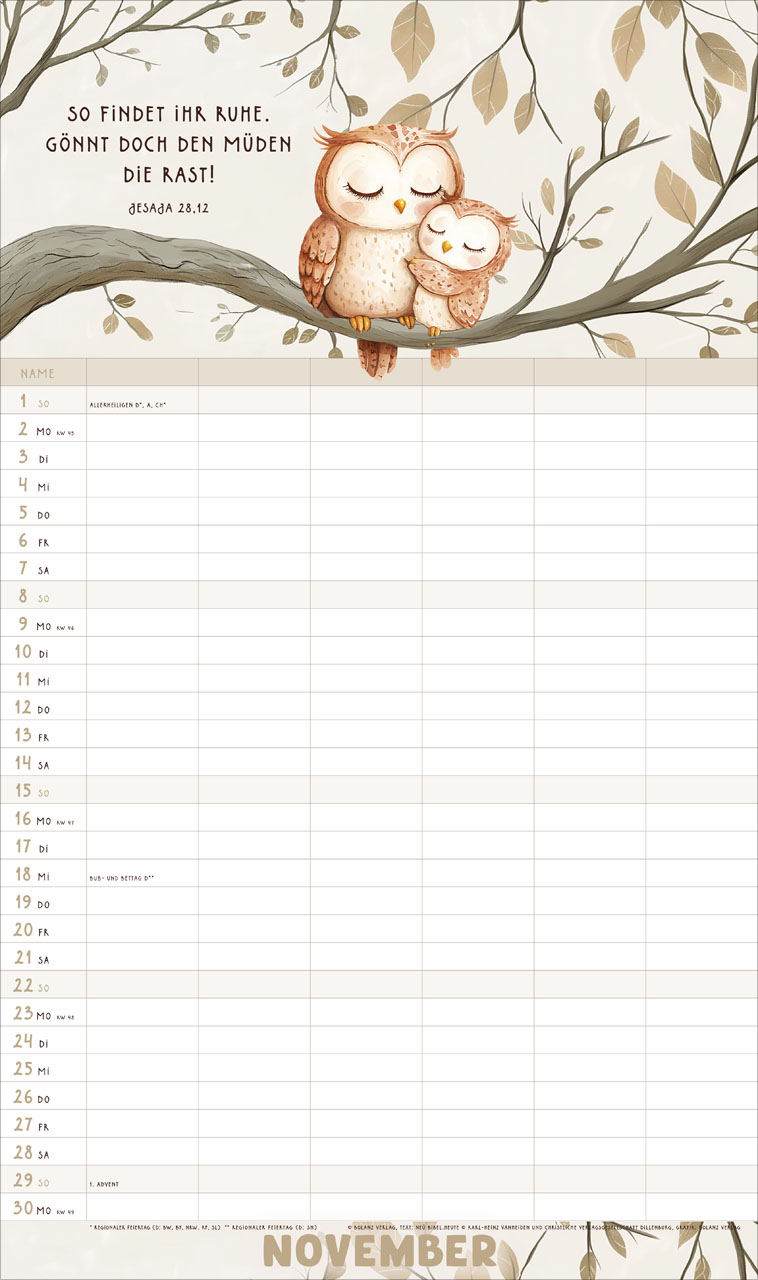 Mein Familienplaner 2026