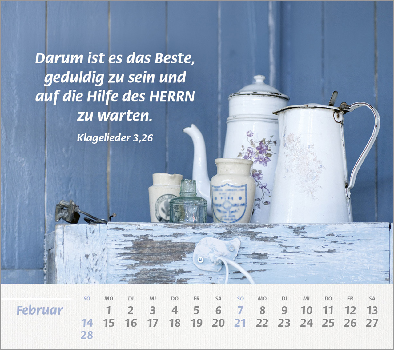Du bist meine Stärke Großdruck 2027 -Tischkalender