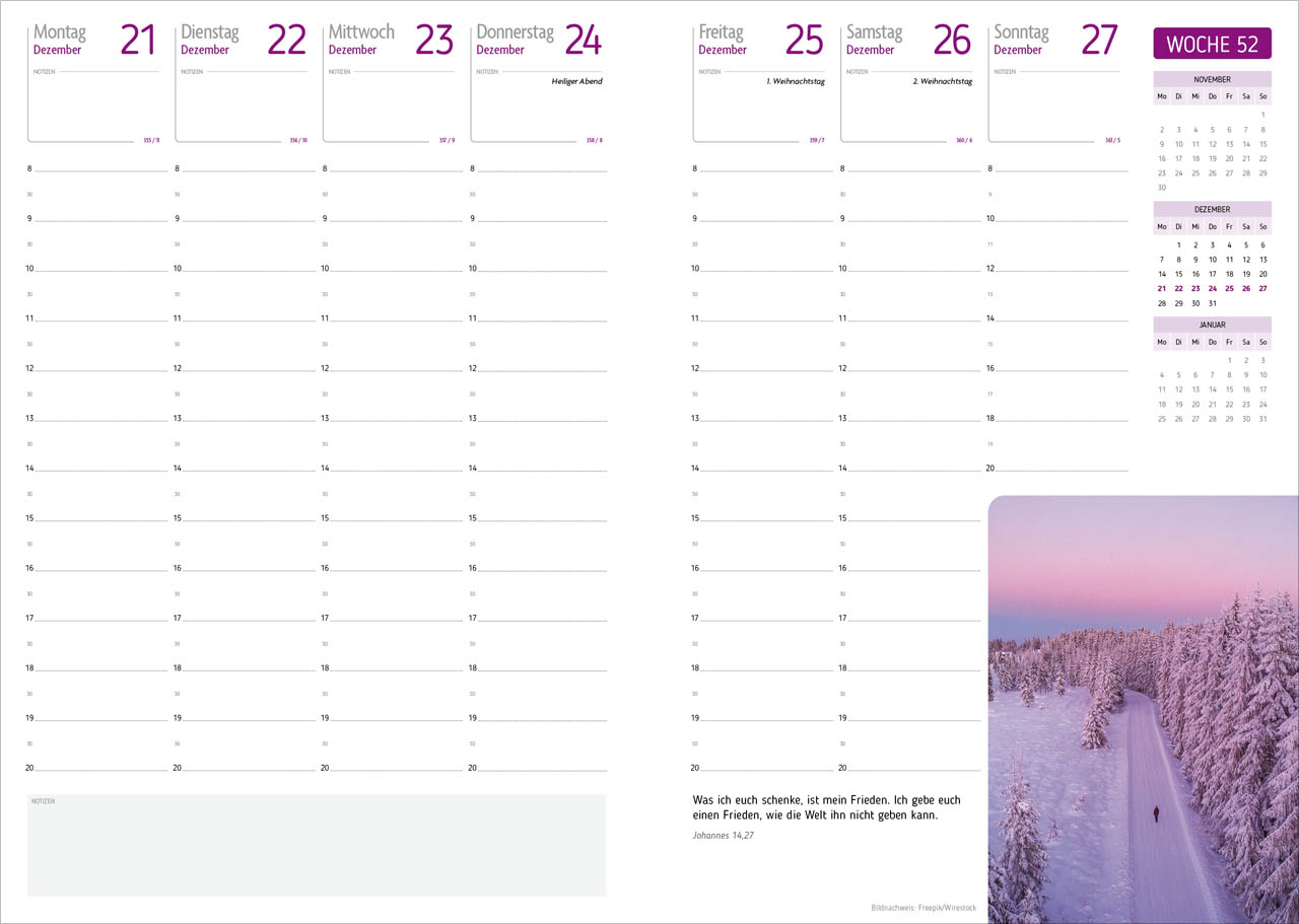Agenda – Für jeden Tag 2027