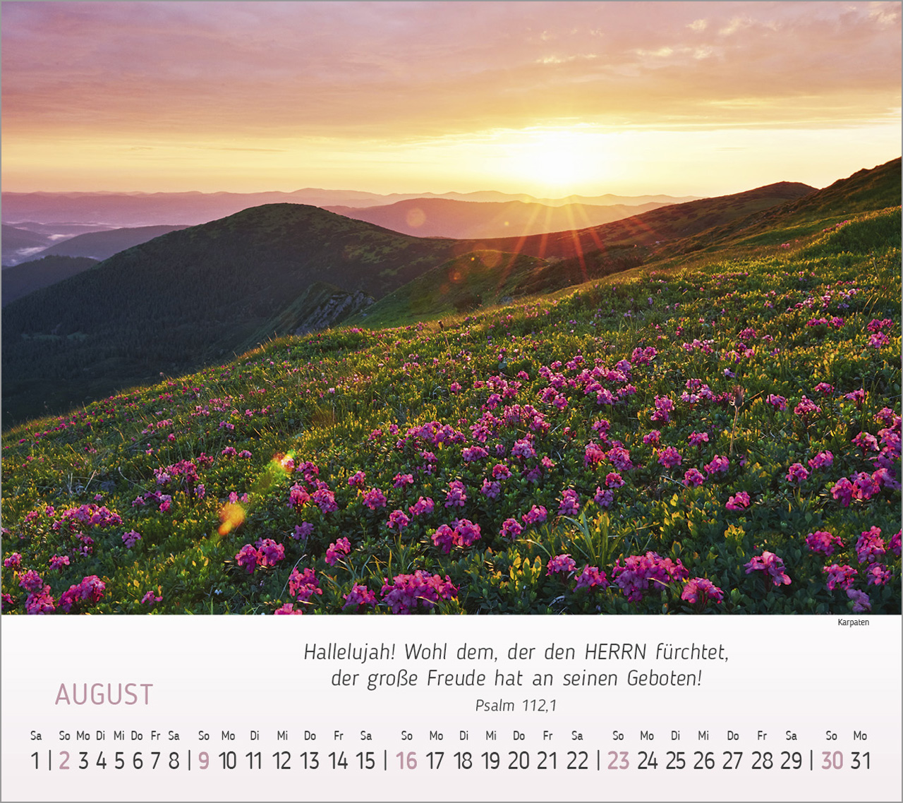 Wunderbare Bergwelt Tischkalender 2026