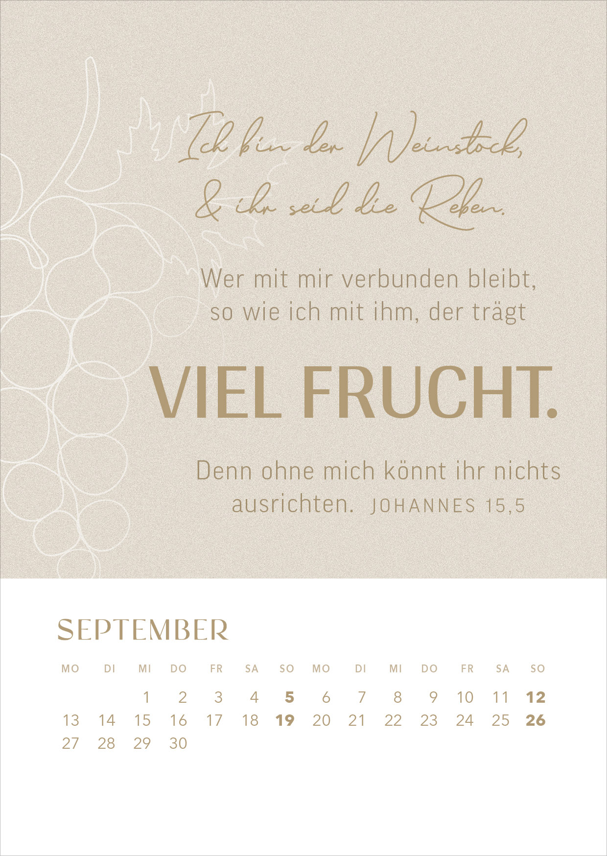 Hoffnung für immer 2027 – Tischkalender mit Holzaufsteller