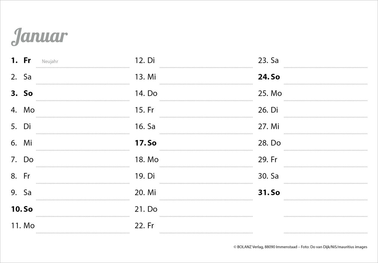 Der Gute Hirte 2027 – Panoramakalender
