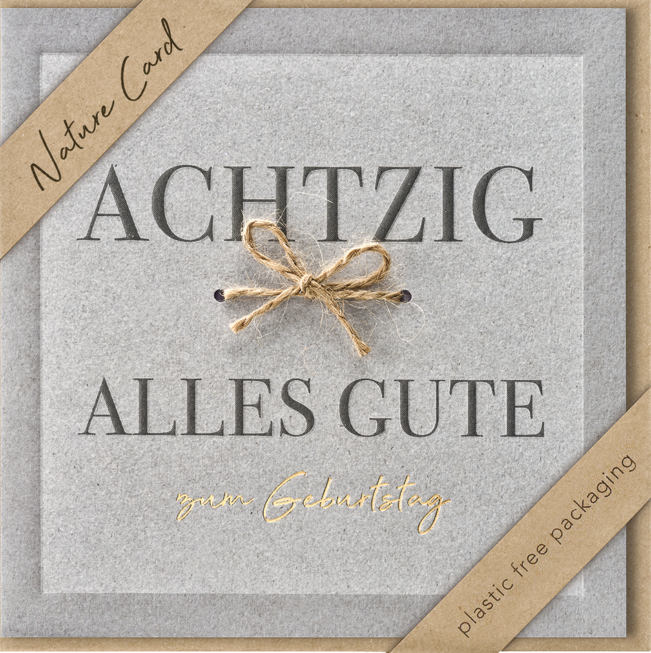 Faltkarte Achzig Bastschleife