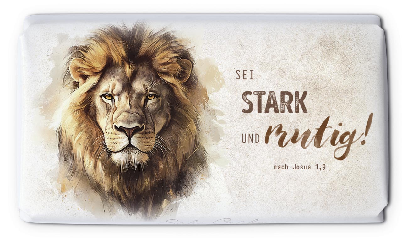 Schokolade Sei stark -  (9,5 x 5,5 cm)