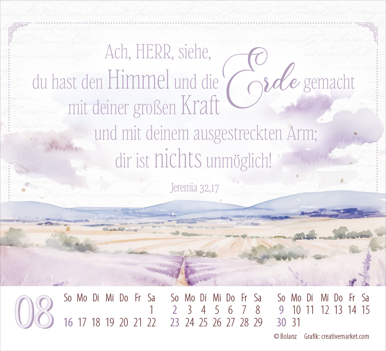 Poesie guter Worte 2026 - Minikalender