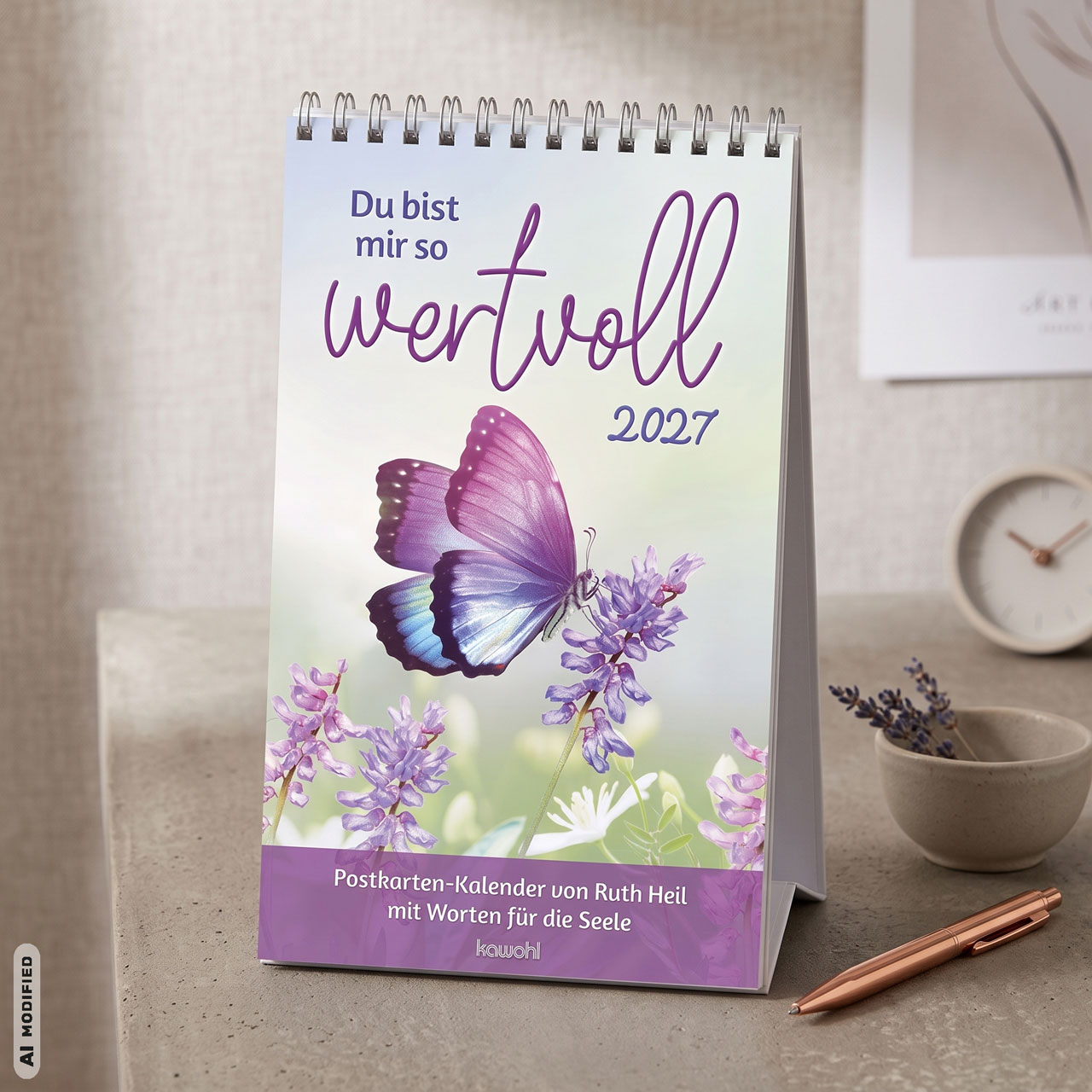 Du bist mir so wertvoll 2027 -  (12 x 21 x 0,1 cm)