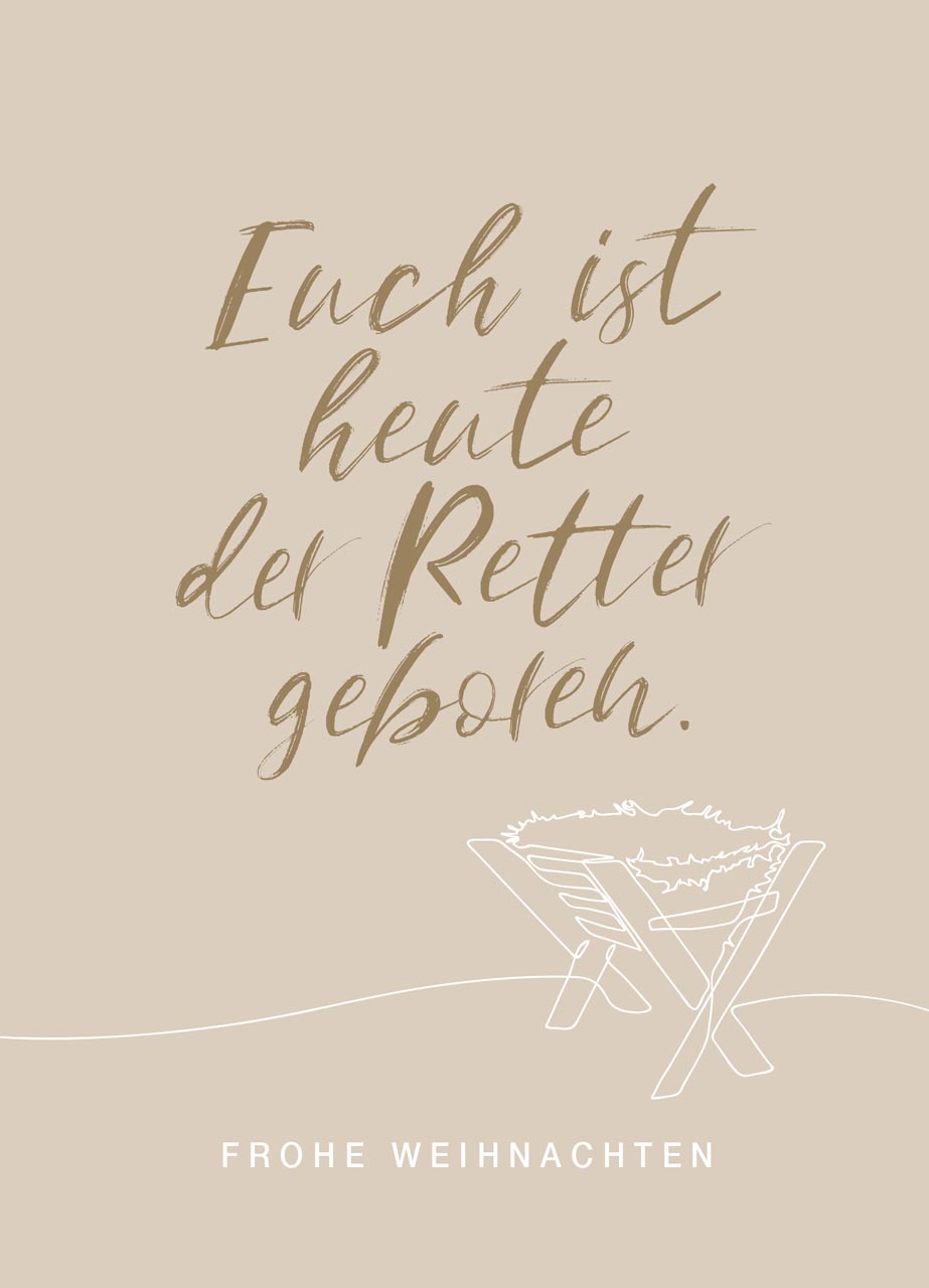 Minikarten Weihnachten -  Anlass: Weihnachten (10,5 x 7,2 cm)
