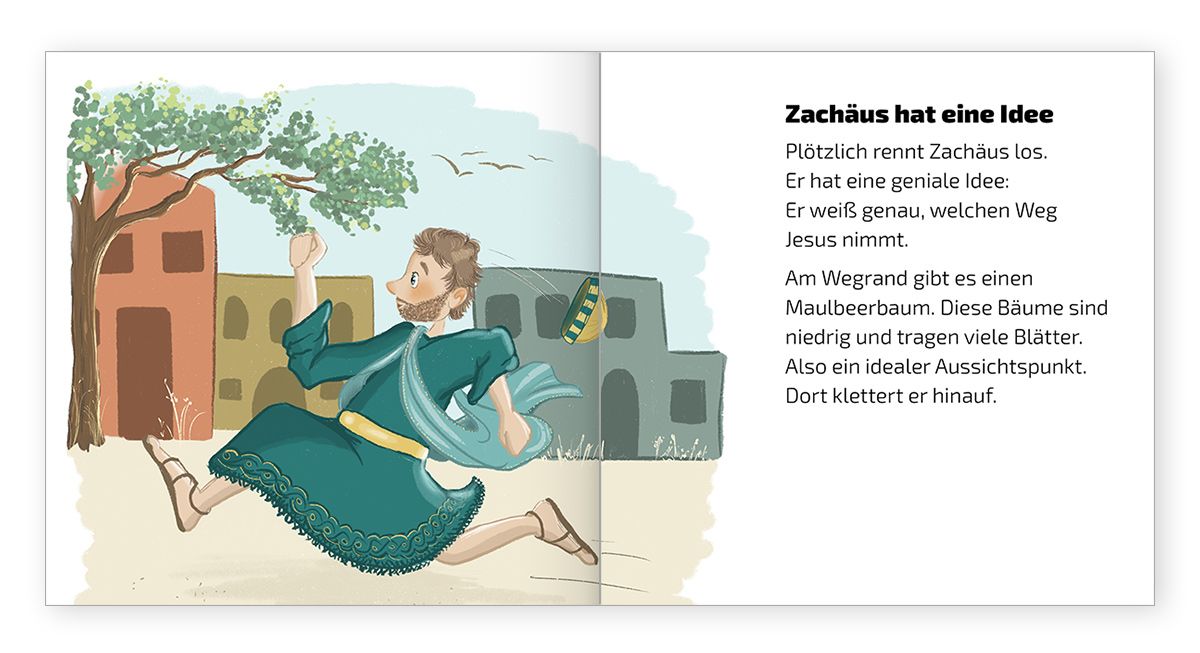 Zachäus - Eine Geschichte aus der Bibel -  Autor: Irene Frei - Geheftet 1. Auflage (12 x 12)