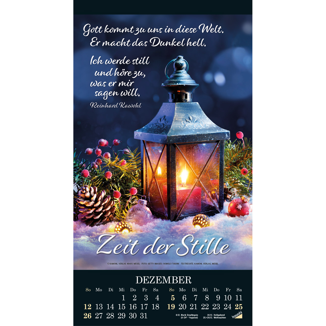 Die Wunder deiner Werke 2027 -  (21 x 38 x 0,1 cm)