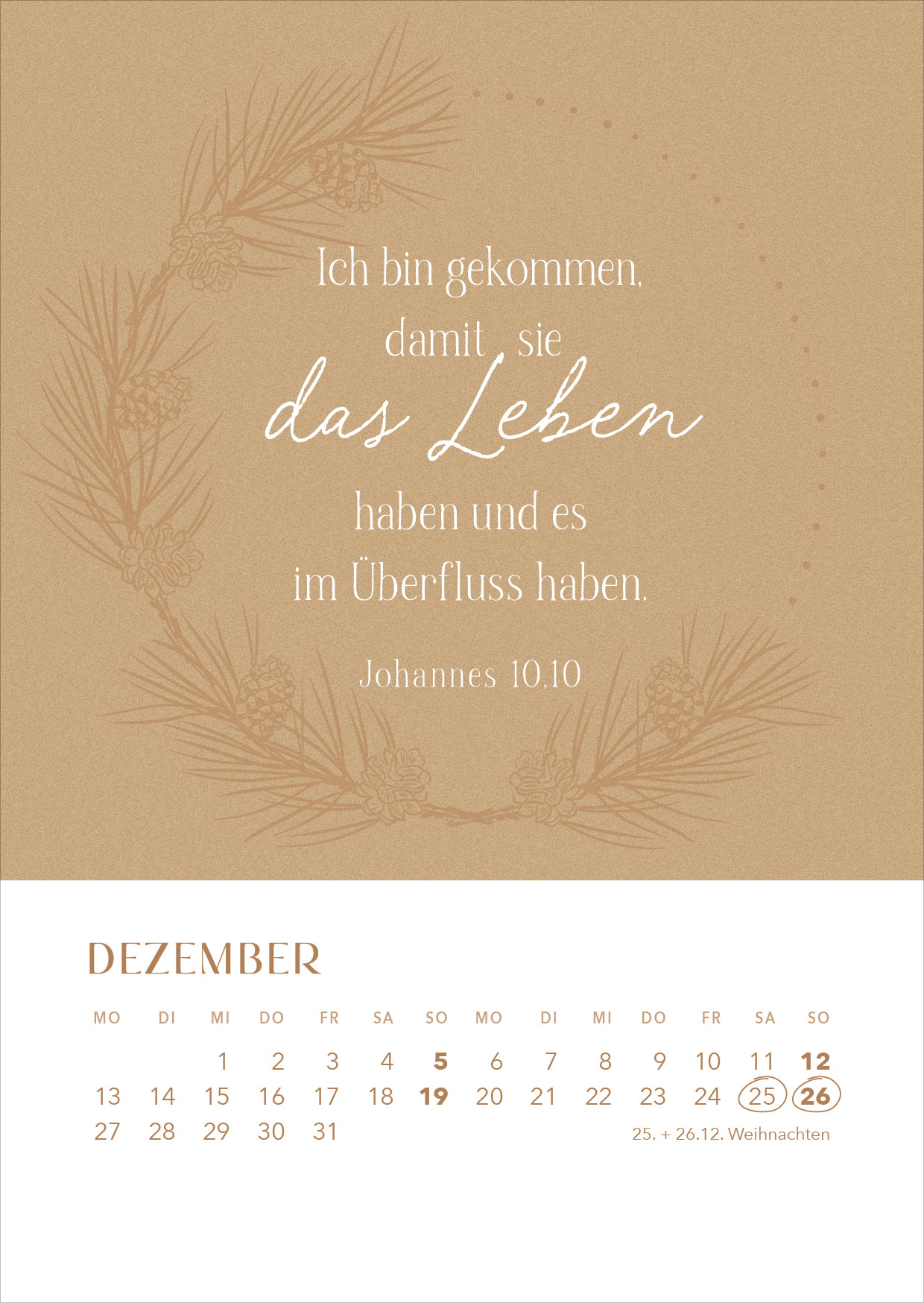 Hoffnung für immer 2027 – Tischkalender mit Holzaufsteller