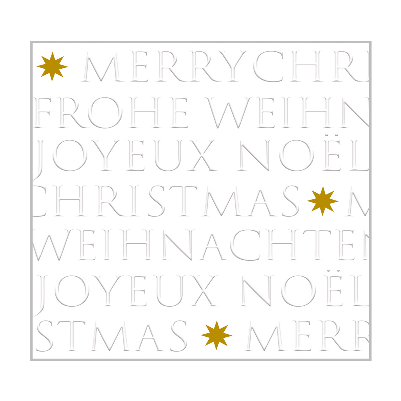 Servietten Merry Christmas -  Anlass: Weihnachten (25 x 25 x 3 cm)