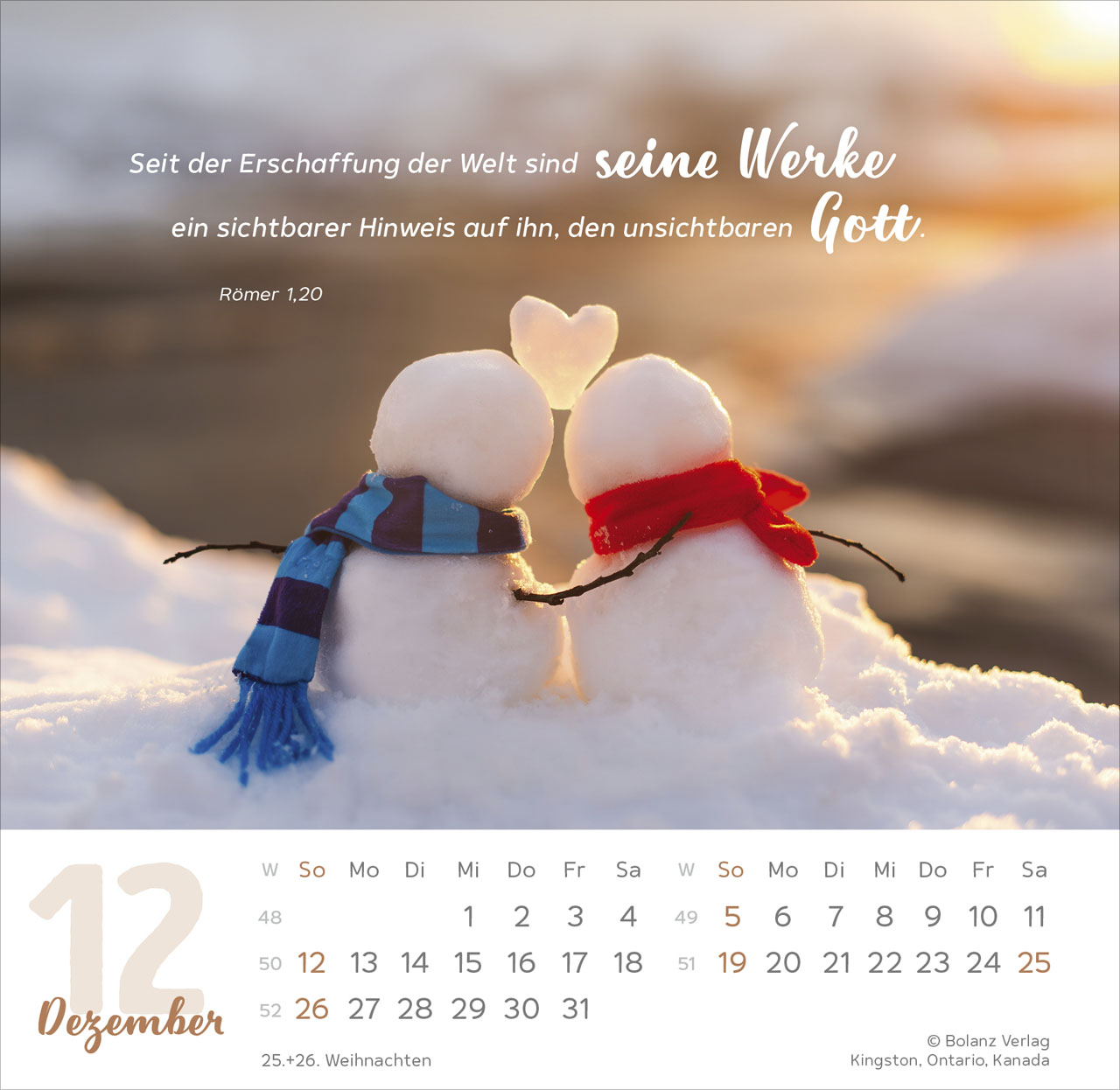 Meine Zeit 2027 – Tischkalender