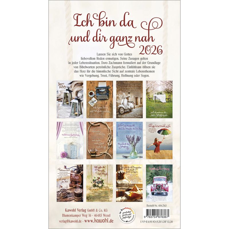 Ich bin da und dir ganz nah 2026 -  Autor: Doro Zachmann (12 x 21 cm)