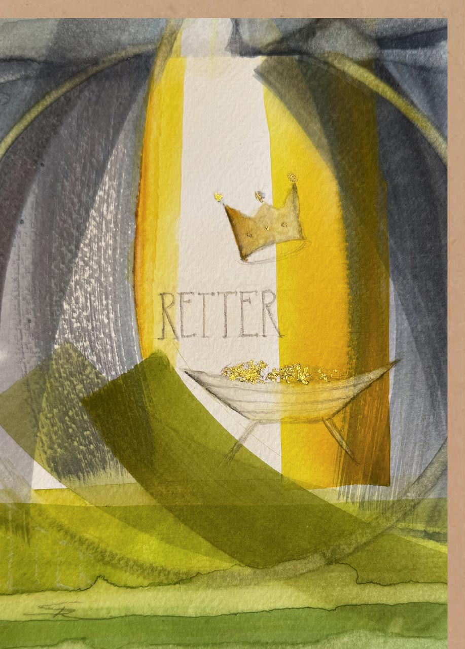 Faltkarte "Retter" Simone Riedel -  Anlass: Weihnachten (12 x 17 cm)