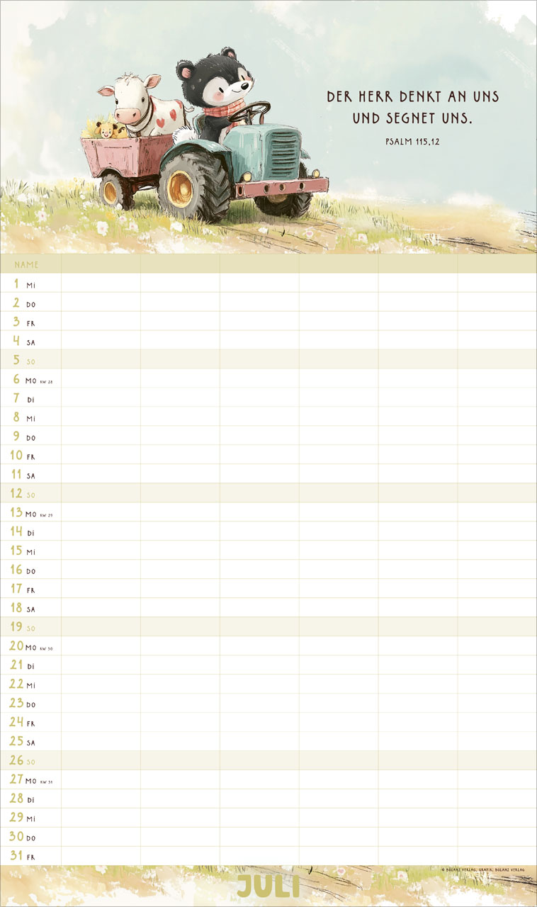 Mein Familienplaner 2026