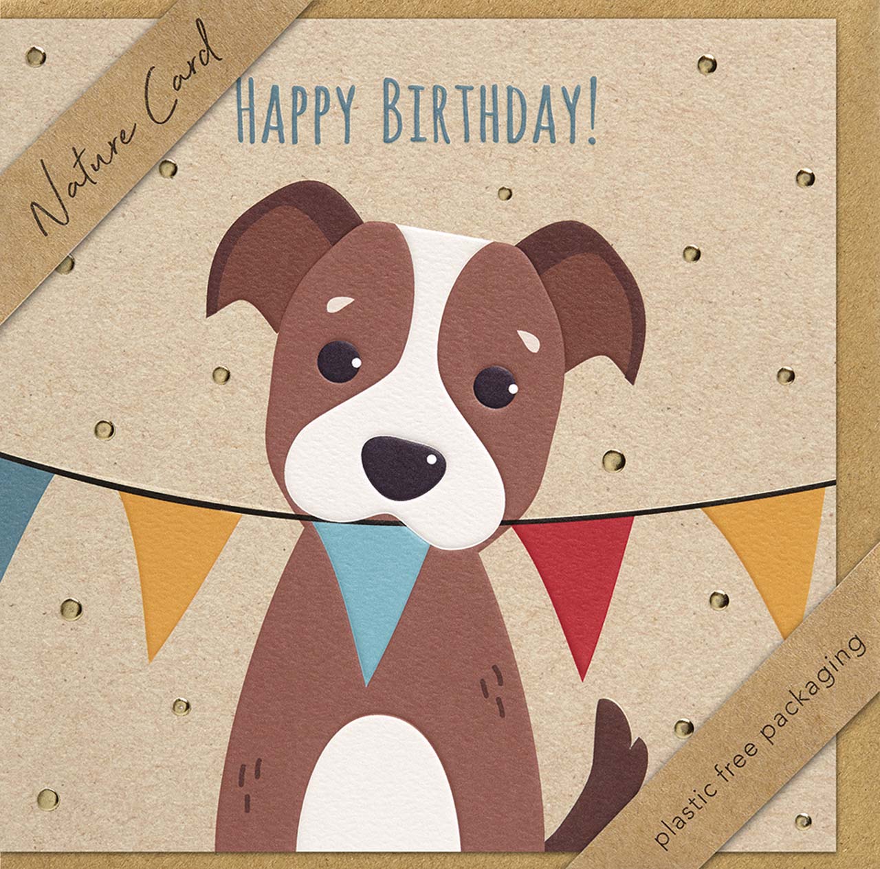 Faltkarte Happy Birthday Hund