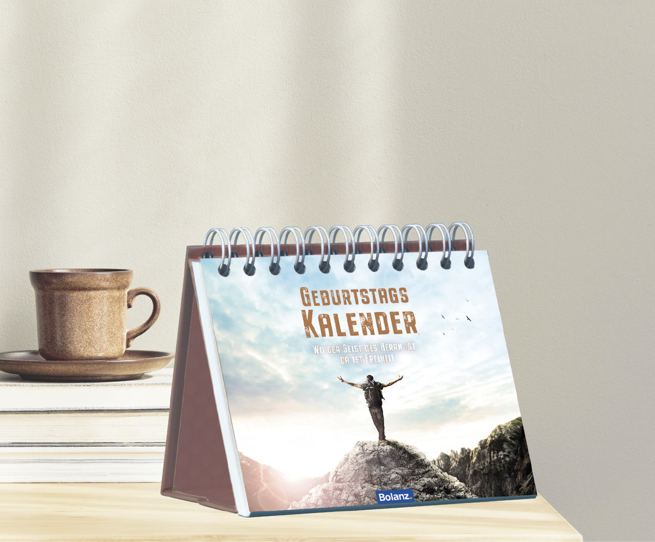 Geburtstagskalender Wo der Geist des Herrn ist -  Anlass: Geburtstag (14,8 x 12 cm)