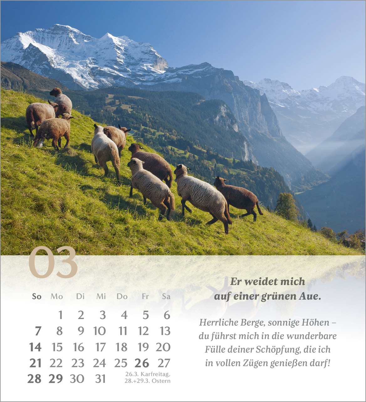 Psalm 23 – 2027 – Tischkalender