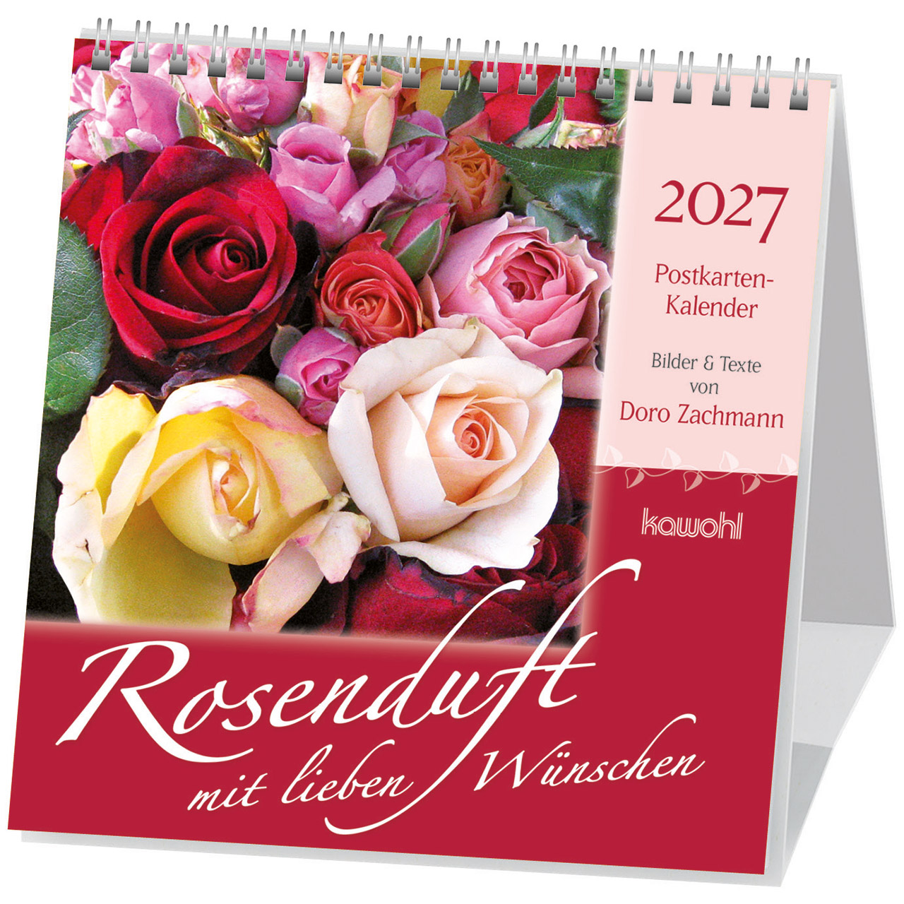 Rosenduft mit lieben Wünschen 2027 -  (16 x 16 x 0,1 cm)