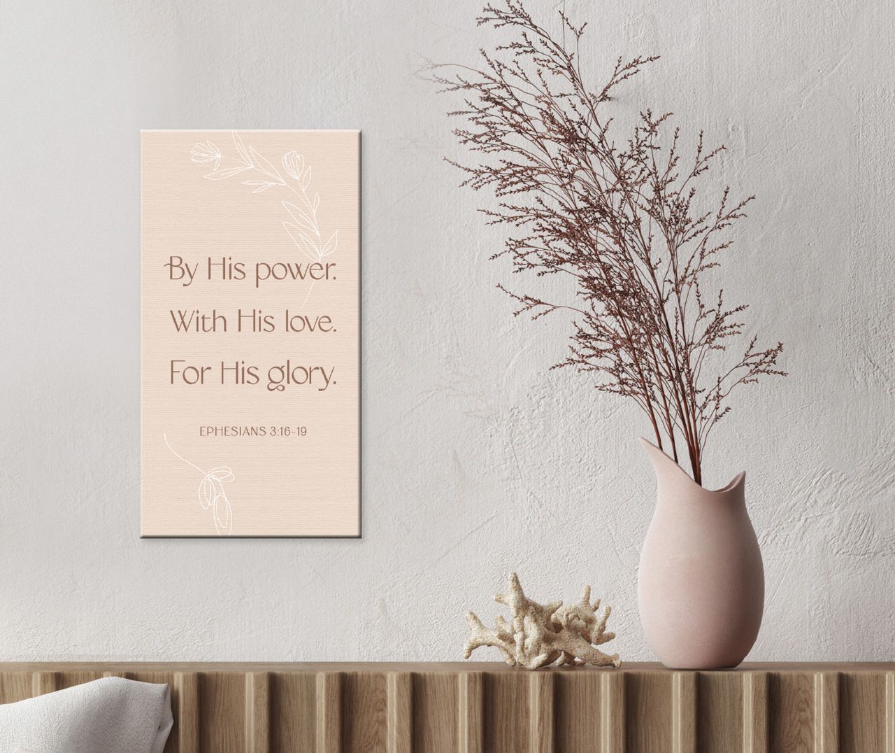 Metallschild for His glory -  (13 x 24 cm)