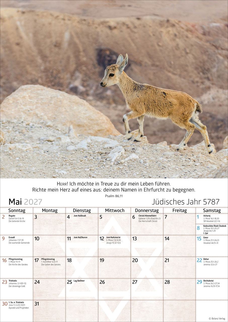 Israel 2027 – Posterkalender