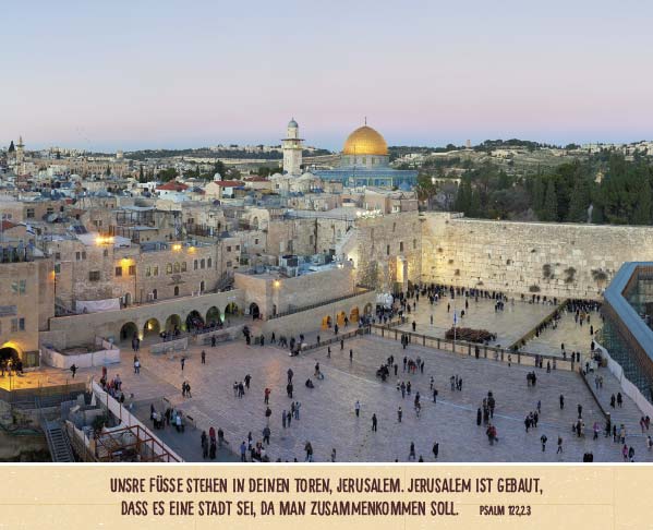 Postkartenaufstellbuch Shalom für Israel -  (14,8 x 12 cm)